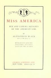 Tapa de Miss America; pen and camera sketches of the American girl