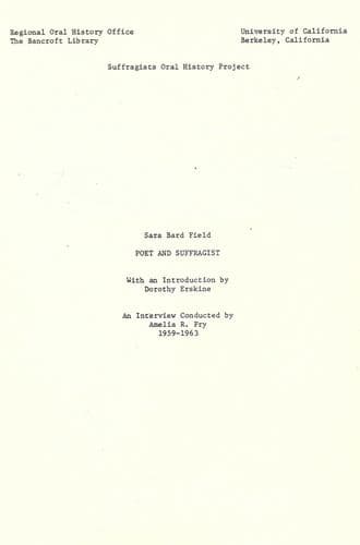 Tapa de Poet and suffragist