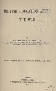 Tapa de British education after the war