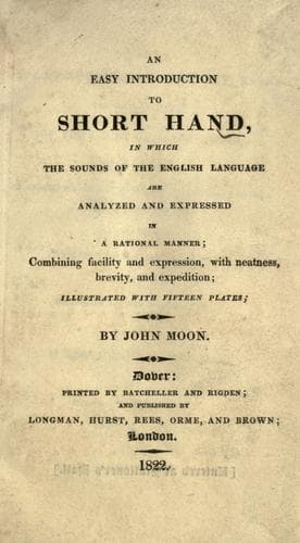 Tapa de An easy introduction to short hand