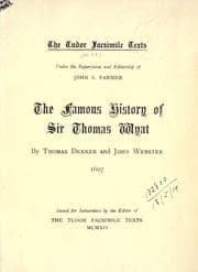 Tapa de The famous history of Sir Thomas Wyat