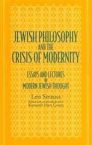 Tapa de Jewish philosophy and the crisis of modernity