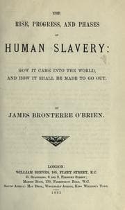 Tapa de The rise, progress, and phases of human slavery