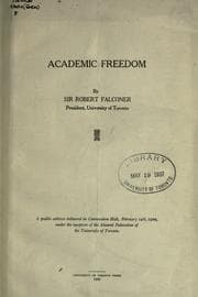 Tapa de Academic freedom