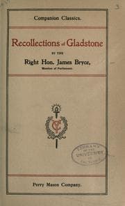 Tapa de Recollections of Gladstone