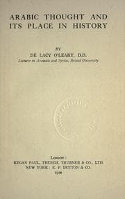 Tapa de Arabic thought and its place in history