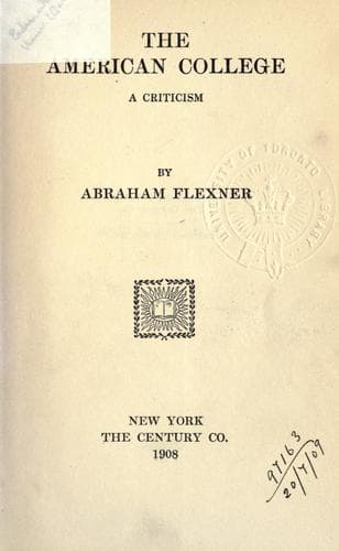 Tapa de The American college