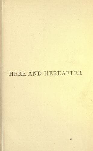 Tapa de Here and hereafter