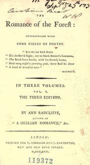 Tapa de The Romance of the Forest