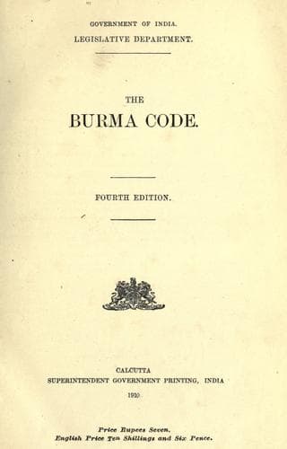 Tapa de The Burma code