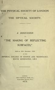 Tapa de A discussion on "The making of reflecting surfaces,"