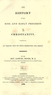Tapa de The history of the rise and early progress of Christianity