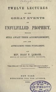 Tapa de Twelve lectures on the great events of unfulfilled prophecy