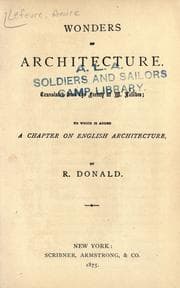 Tapa de Wonders of architecture