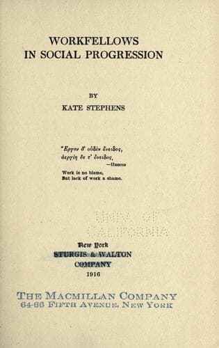Tapa de Workfellows in social progression
