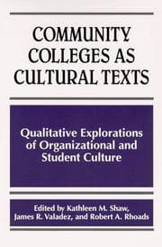 Tapa de Community Colleges As Cultural Texts