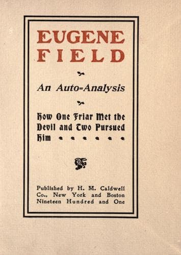 Tapa de Eugene Field; an auto-analysis