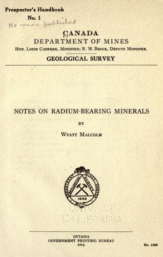 Tapa de Prospector's handbook no. 1.