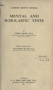 Tapa de Mental and scholastic tests