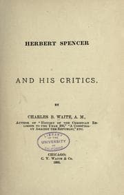 Tapa de Herbert Spencer and his critics