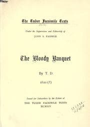 Tapa de The bloody banquet, by T.D. 1620(?)