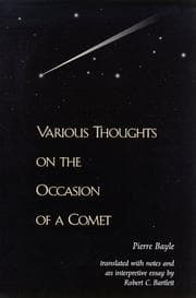 Tapa de Various Thoughts on the Occasion of a Comet