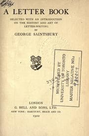 Tapa de A letter book, selected with an introduction on the history and art of letterwriting