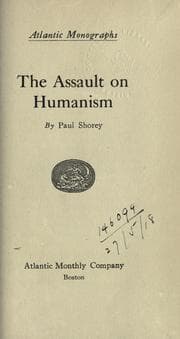 Tapa de The assault on humanism