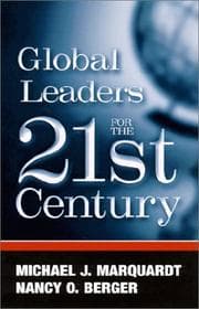 Tapa de Global Leaders for the 21 Century (Suny Series in Management-Communication)