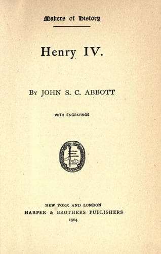 Tapa de Henry IV
