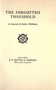 Tapa de The forgotten threshold