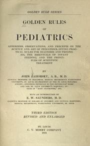 Tapa de Golden rules of pediatrics