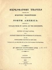 Tapa de Exploratory travels through the western territories of North America