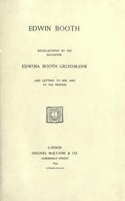 Tapa de Edwin Booth