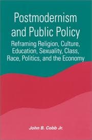 Tapa de Postmodernism and Public Policy