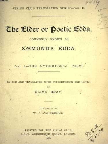 Tapa de The Elder or Poetic Edda