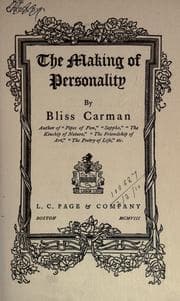 Tapa de The making of personality