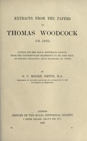 Tapa de Extracts from the papers of Thomas Woodcock (ob. 1695)