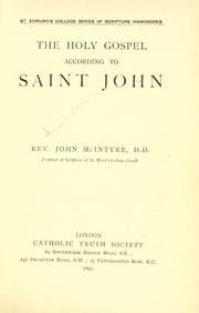 Tapa de The Holy Gospel according to St. John
