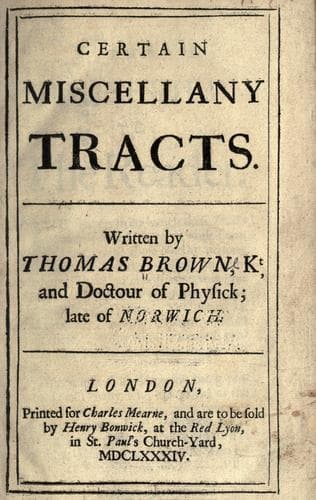 Tapa de Certain miscellany tracts