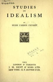 Tapa de Studies in idealism