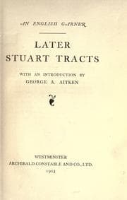 Tapa de Later Stuart tracts