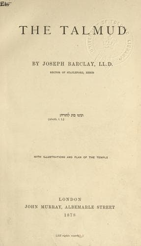 Tapa de The Talmud