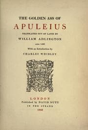 Tapa de The golden ass of Apuleius