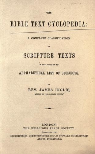 Tapa de The Bible text cyclopedia