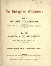 Tapa de The bishops of Winchester