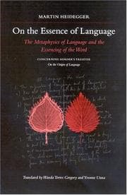 Tapa de On the essence of language