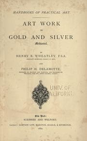 Tapa de Art work in gold and silver, mediaeval