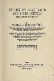 Tapa de Eugenics, marriage and birth control
