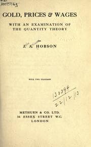 Tapa de Gold, prices & wages with an examination of the quantity theory